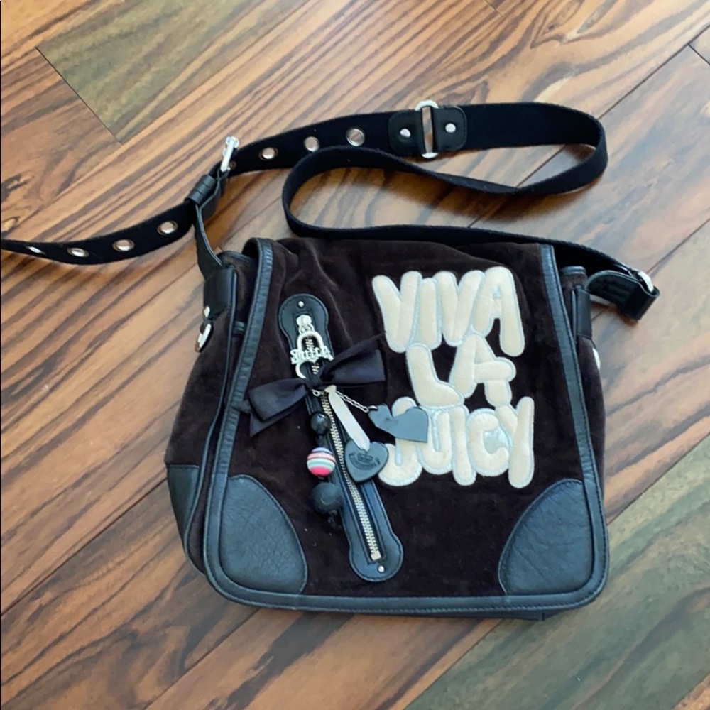 Vintage Juicy Couture Velvet School Bag